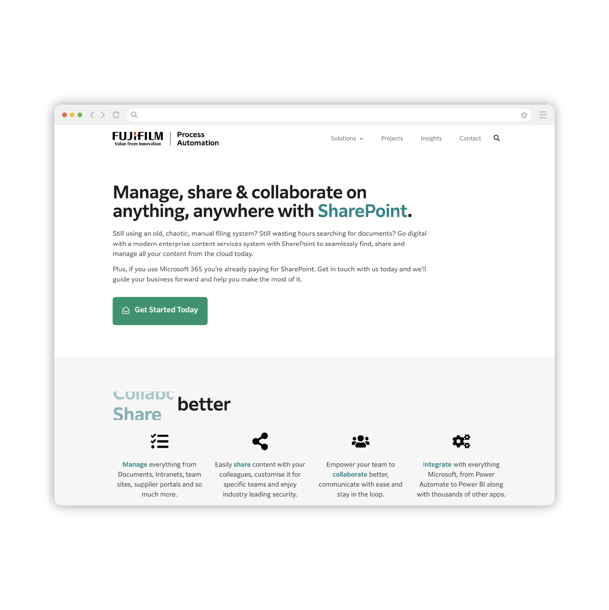 FUJIFILM SharePoint solutions