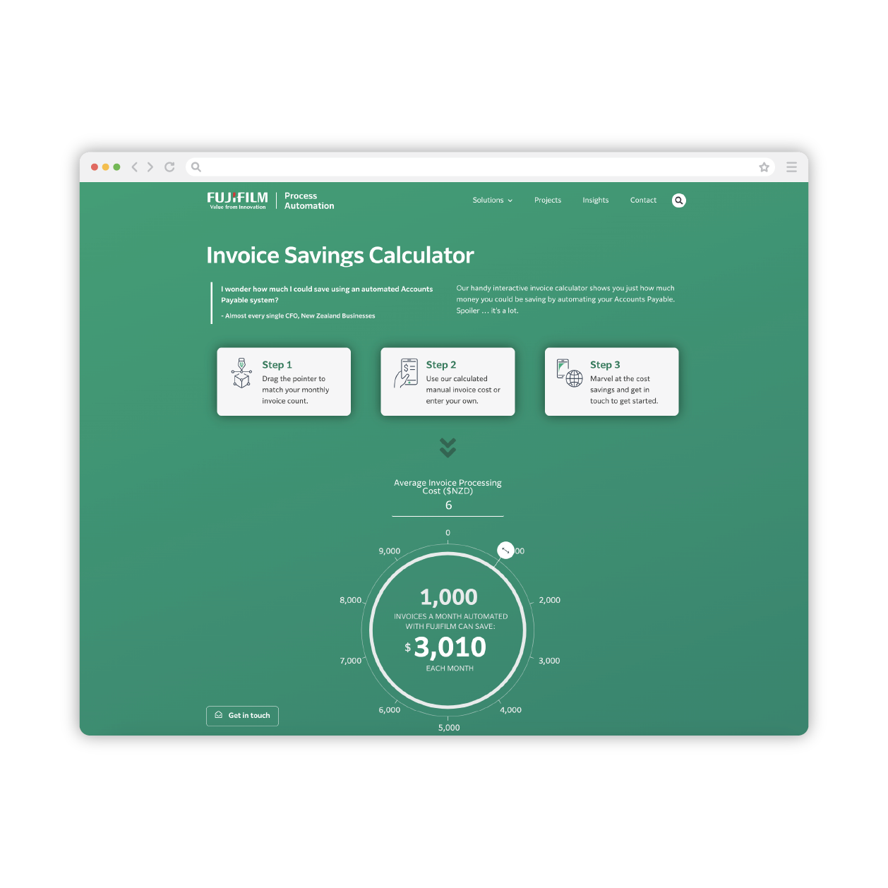 Invoice savings calculator